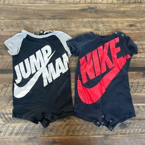 Nike romper bundle. Size 12 months.